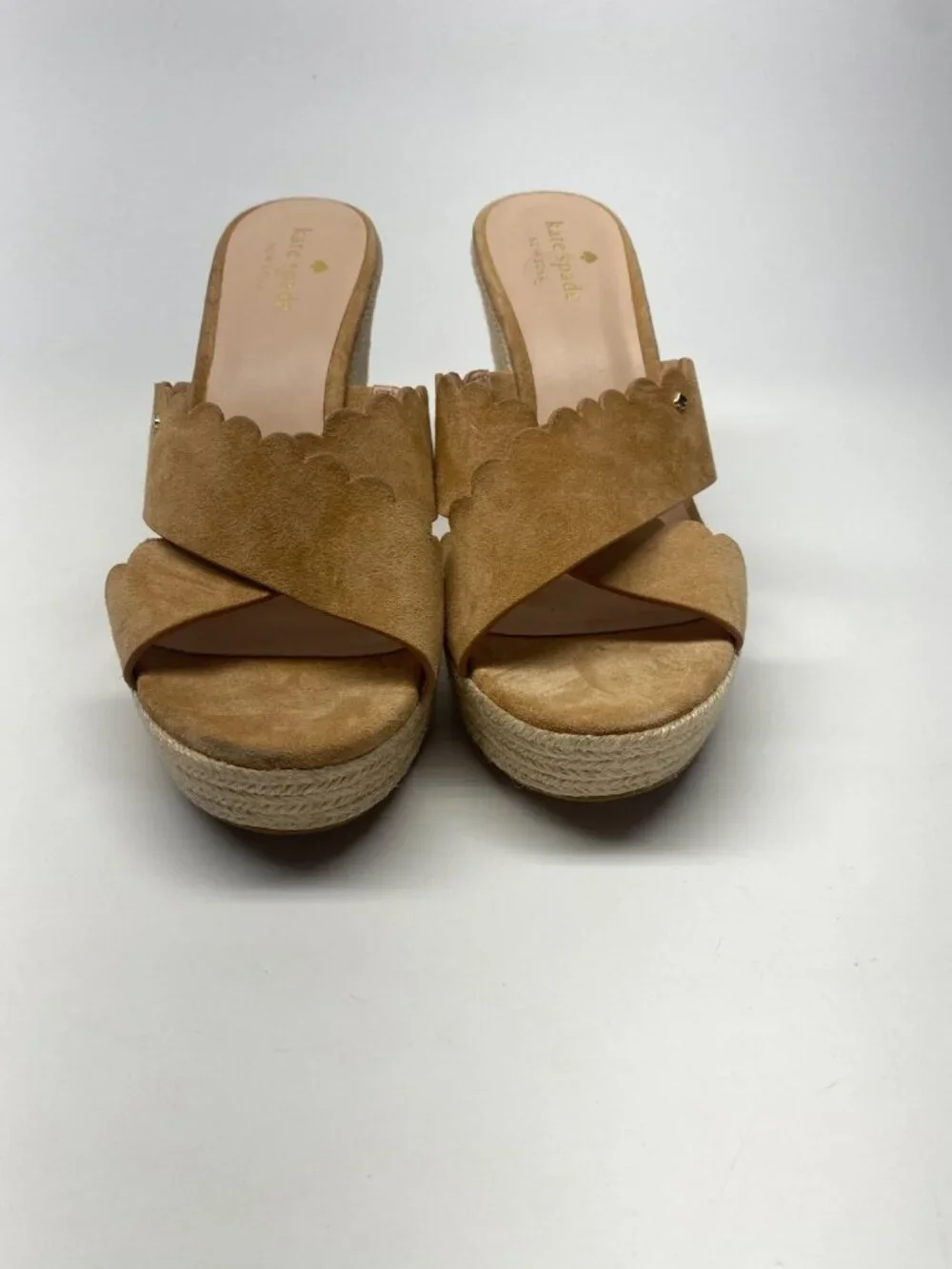 Kate Spade Womens Criss Cross Espadrille Wedge Heel Sandal Sz 10